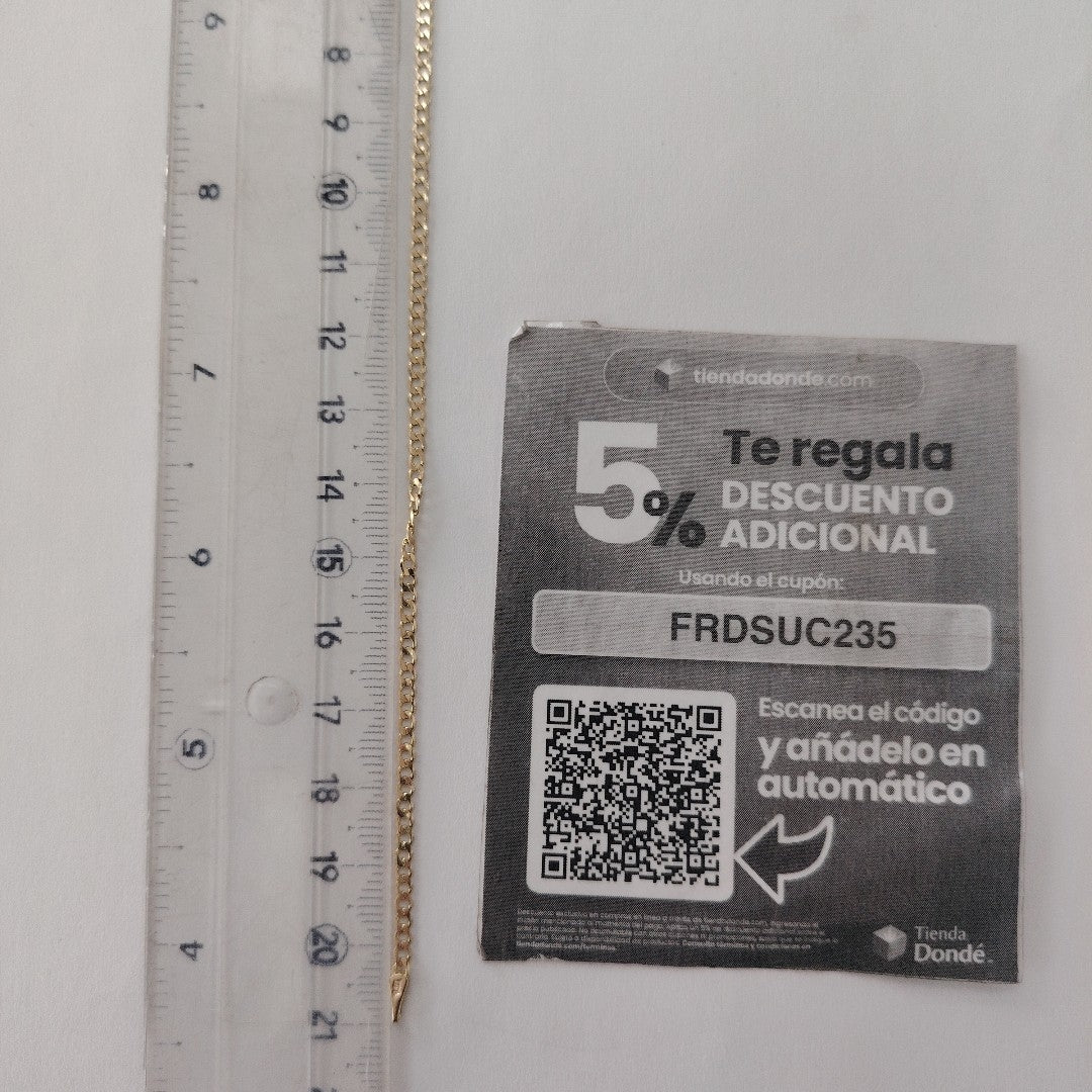 PULSERA BARBADA 14K 21 CM 2.3 GR (NUEVO)
