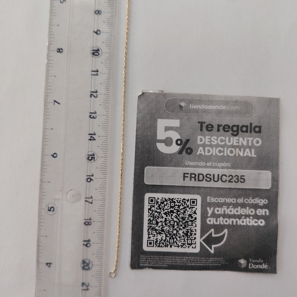 PULSERA TORZAL 14K 21 CM 1.4 GR (NUEVO)
