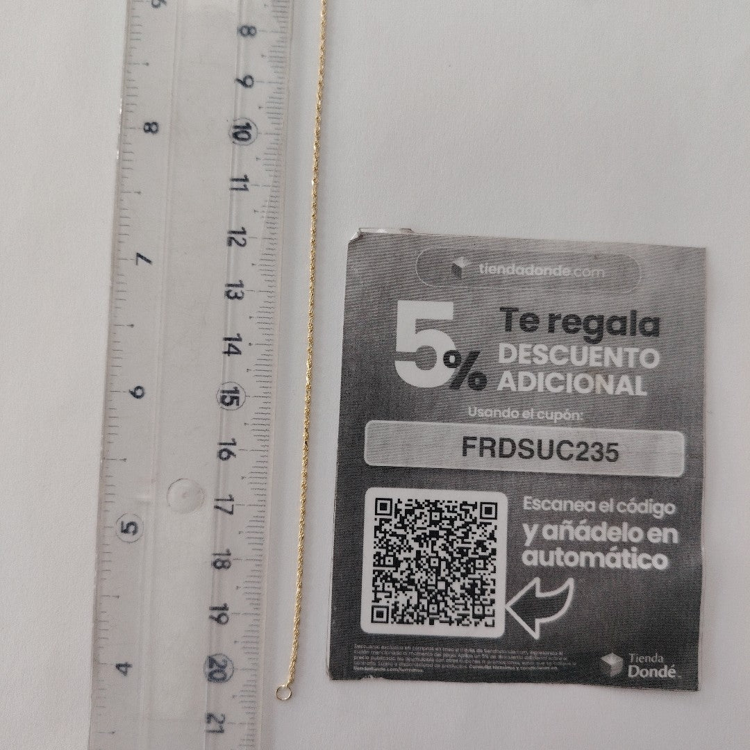 PULSERA TORZAL 14K 21 CM 1.4 GR (NUEVO)