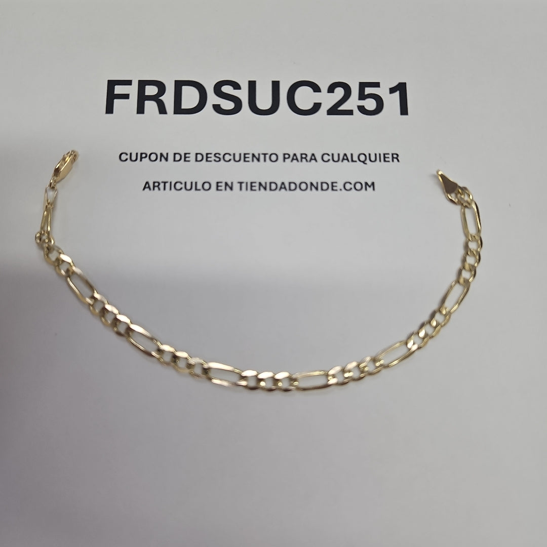 PULSERA 3X1 14K 21 CM 6.6 GR (NUEVO)