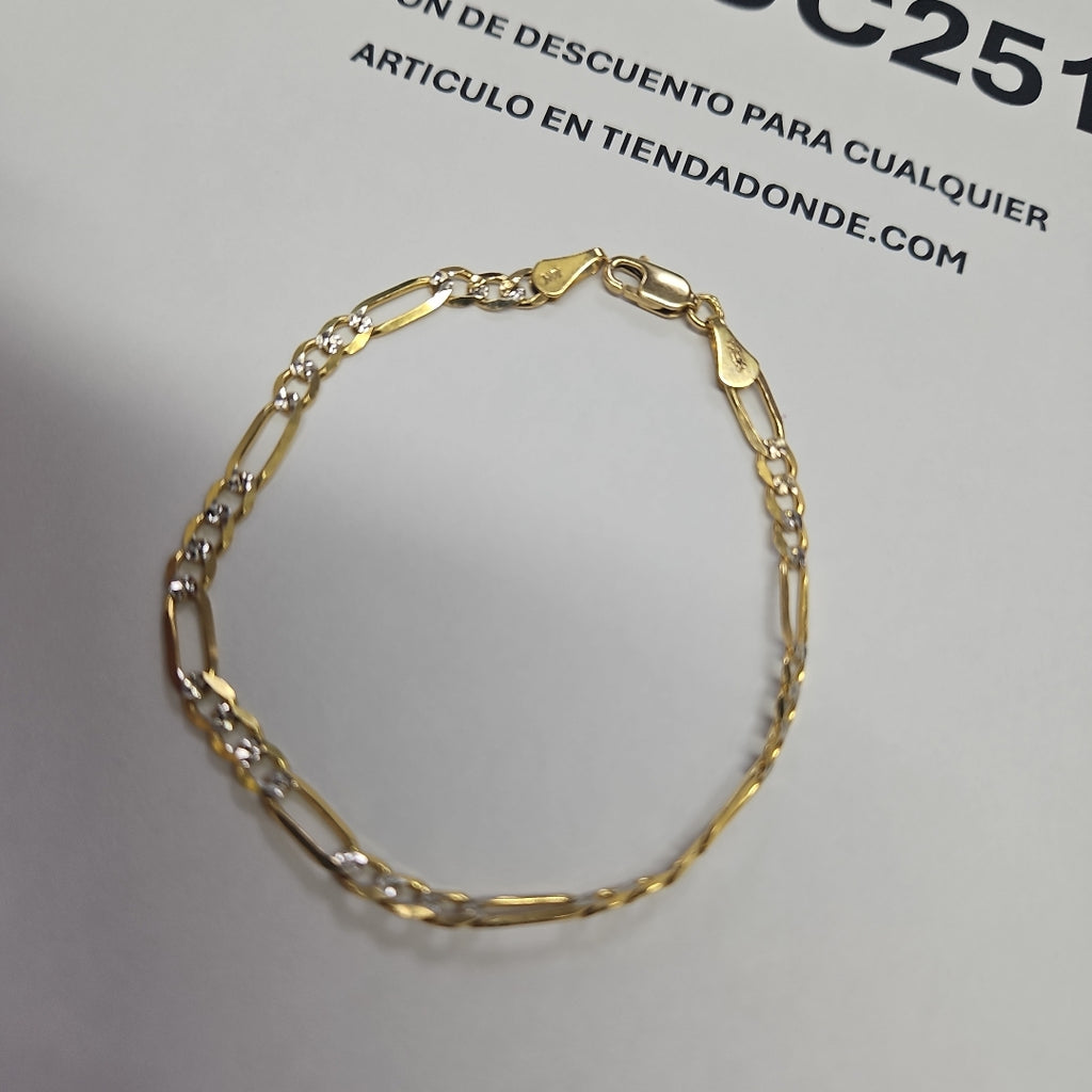 PULSERA 3X1 14K 18 CM 3.9 GR (NUEVO)
