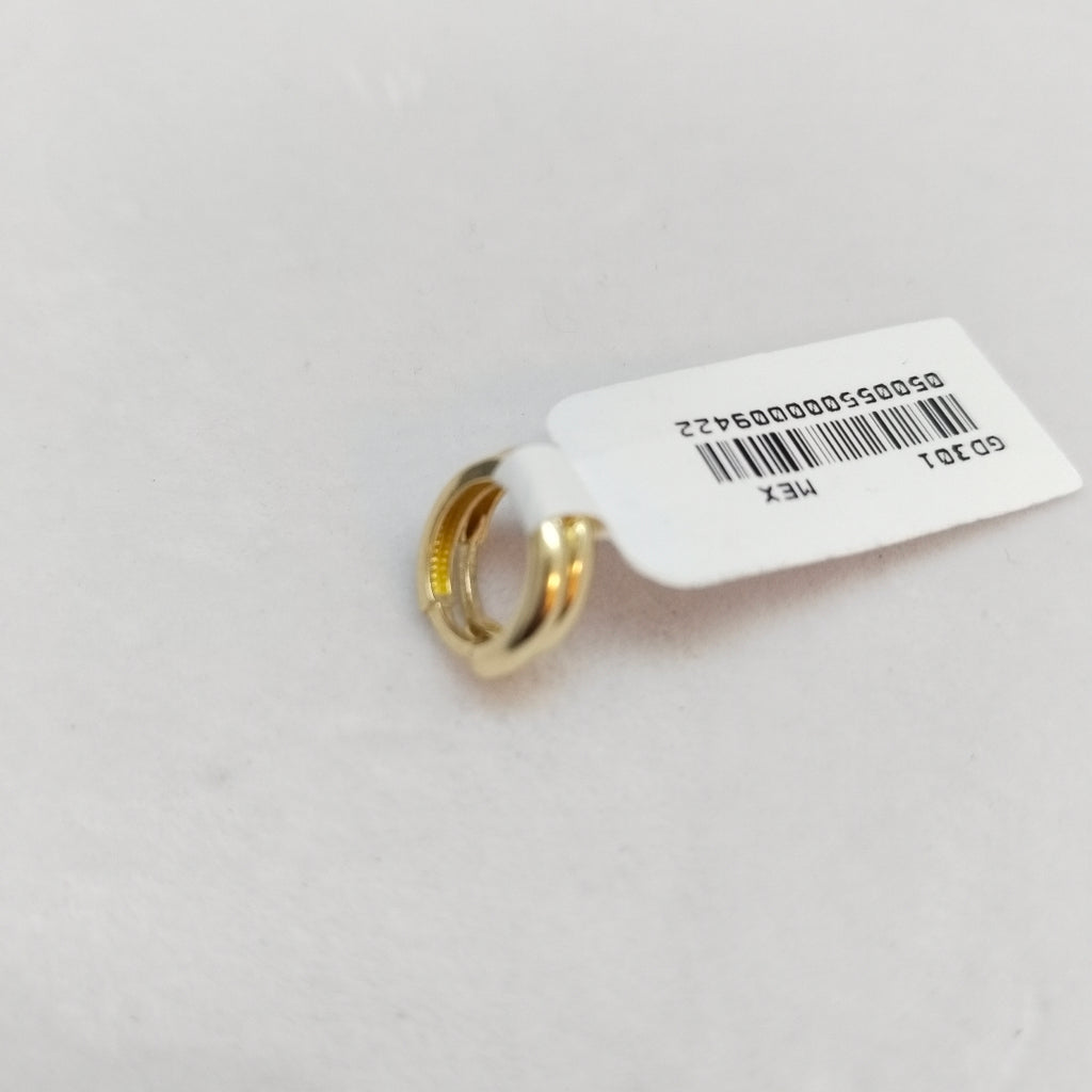 ARETES HUGGIES LISAS 14K 1.4 GR (NUEVO)
