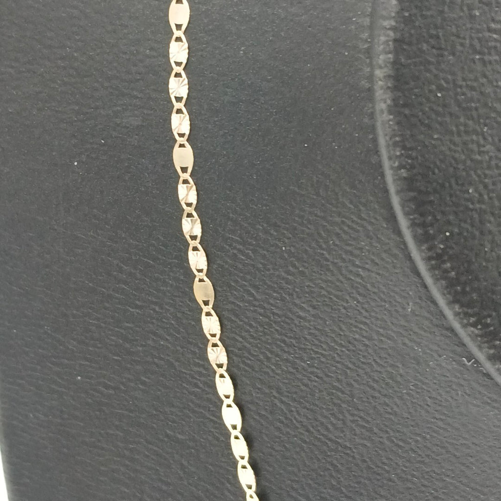 CADENAS TEJIDO GUCHI ORO 10K 40 A 45 CM 1.4 GR (NUEVO)