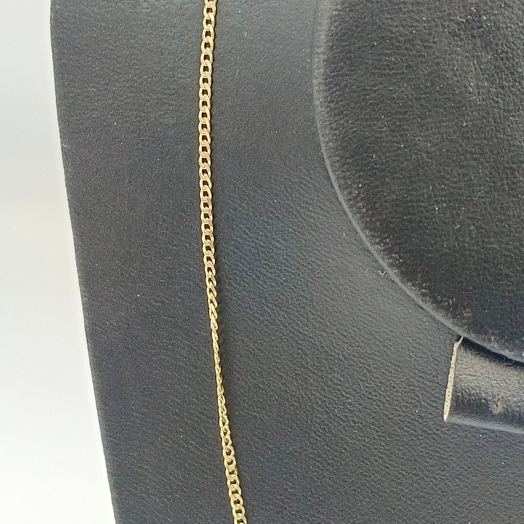 CADENAS TEJIDO BARBADA ORO 10K 55 CM 3.8 GR (NUEVO)