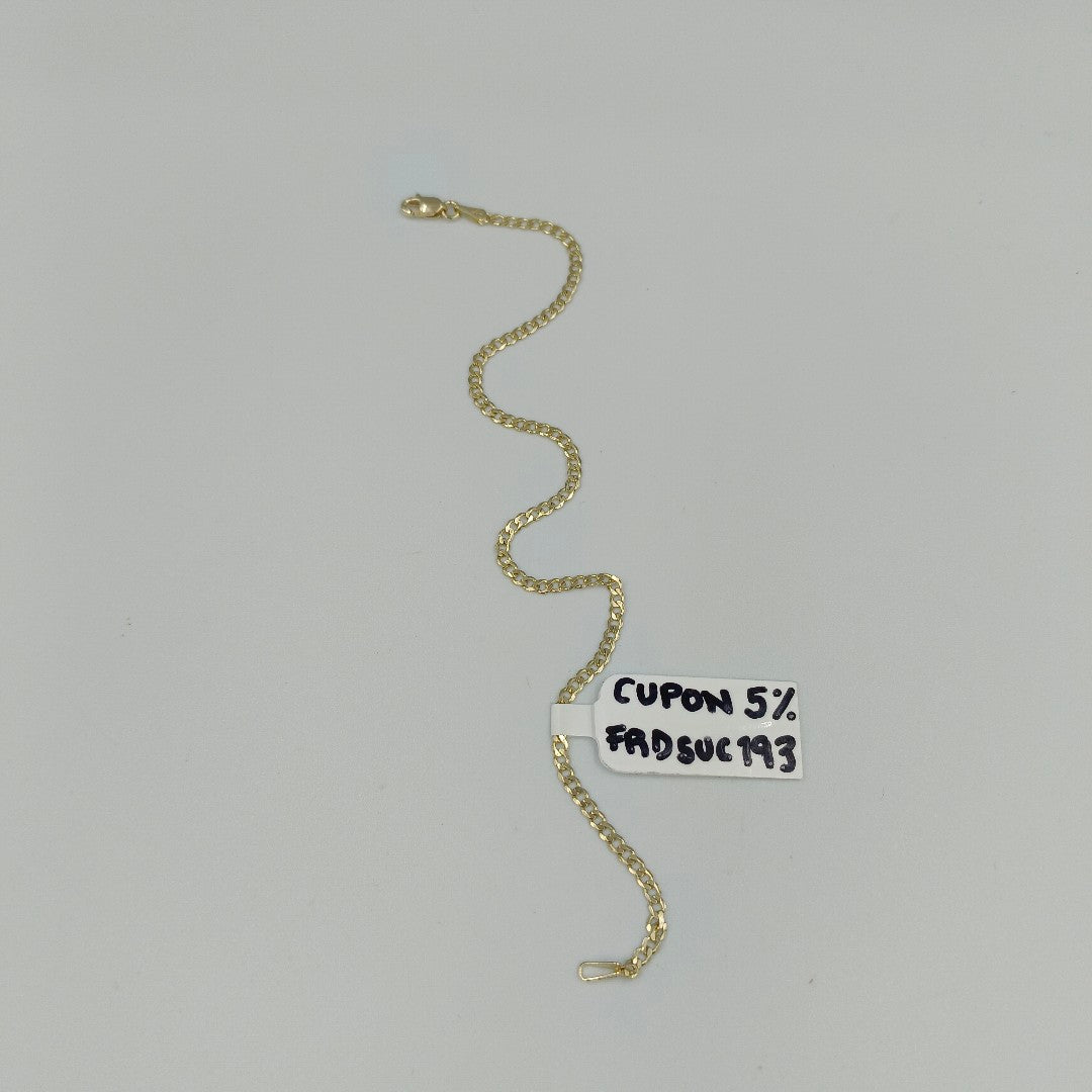 PULSERA BARBADA 14K 21 CM 2.3 GR (NUEVO)