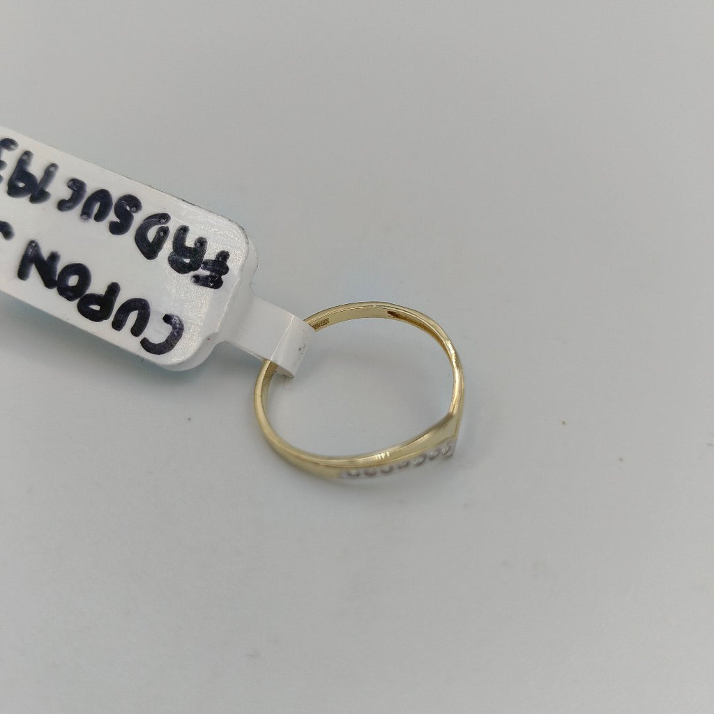 ANILLOS CON CIRCONIAS 14K TALLA 7 1 GR (NUEVO)