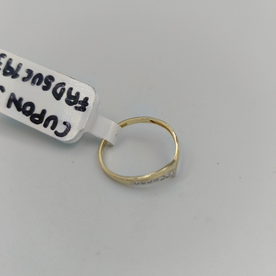 ANILLOS CON CIRCONIAS 14K TALLA 7 1 GR (NUEVO)