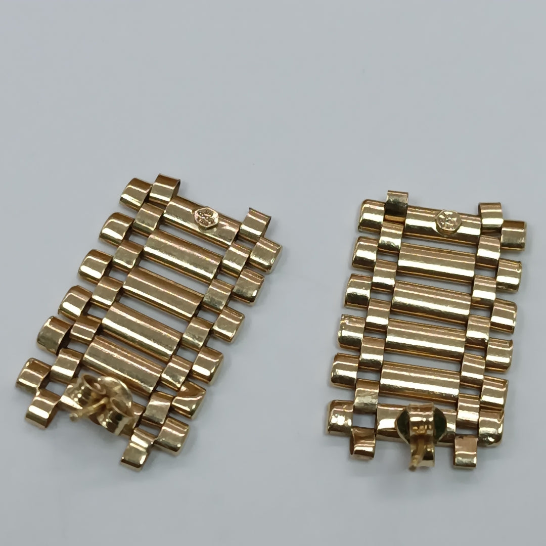 BROQUELES PAR ORO 14 K 4.8 GRMS (SEMINUEVO)