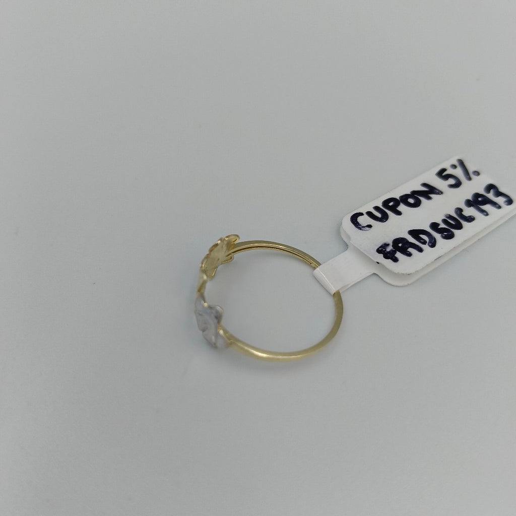 ANILLOS ANILLITO FIG FLORES 10K TALLA 9 1.3 GR (NUEVO)