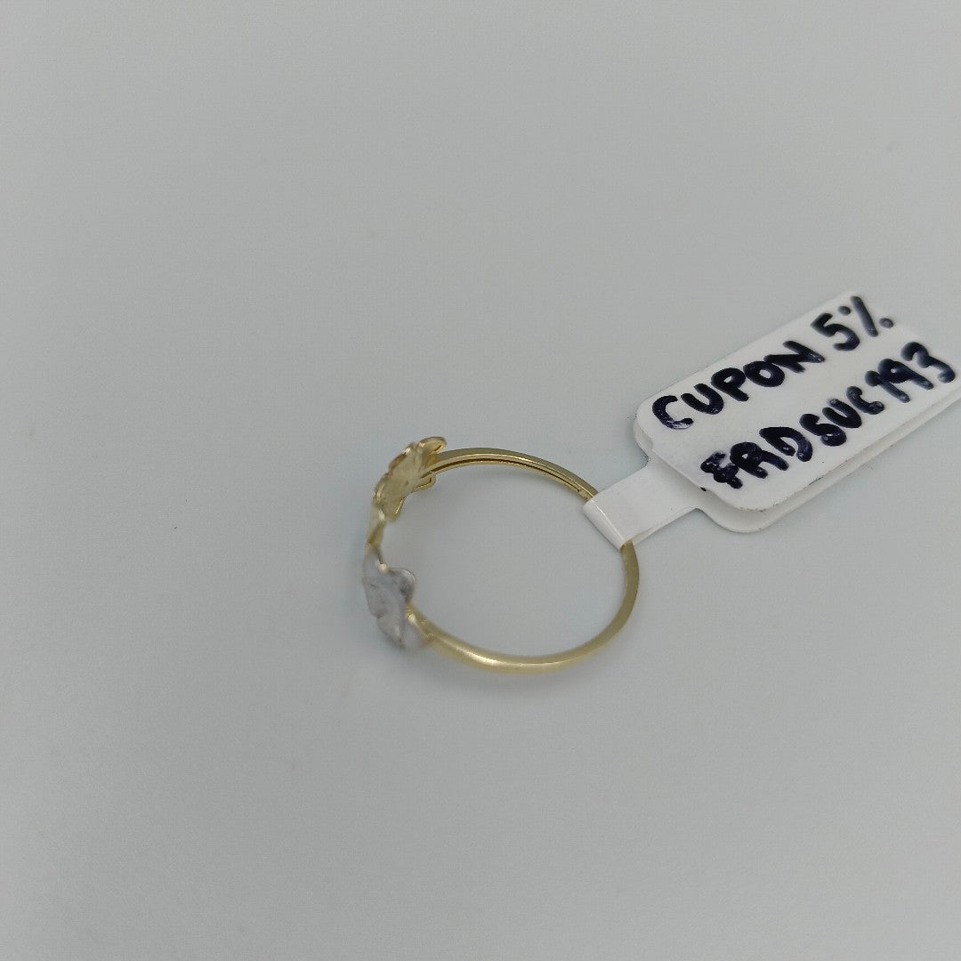 ANILLOS ANILLITO FIG FLORES 10K TALLA 9 1.3 GR (NUEVO)