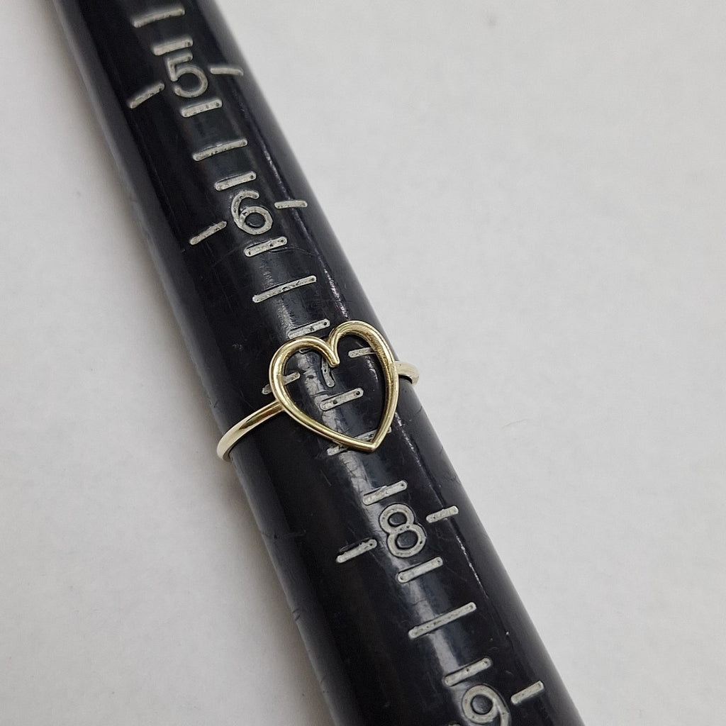 ANILLOS ANILLITO FIG CORAZON 10K TALLA 7 0.8 GR (NUEVO)