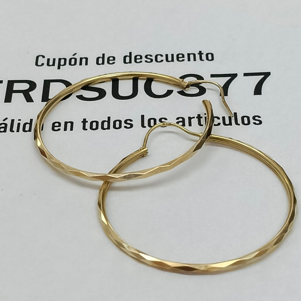 ARRACADAS PAR ORO 14 K 2.6 GRMS (SEMINUEVO)