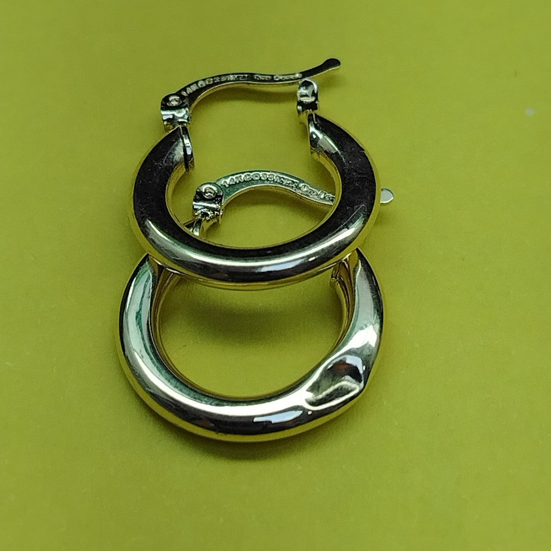 ARETES ARRACADAS 14K 1.6 GR (NUEVO)