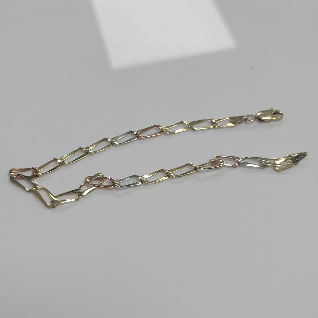 PULSERA ORO COMBINADO 14 K 3,60 GRMS (SEMINUEVO)