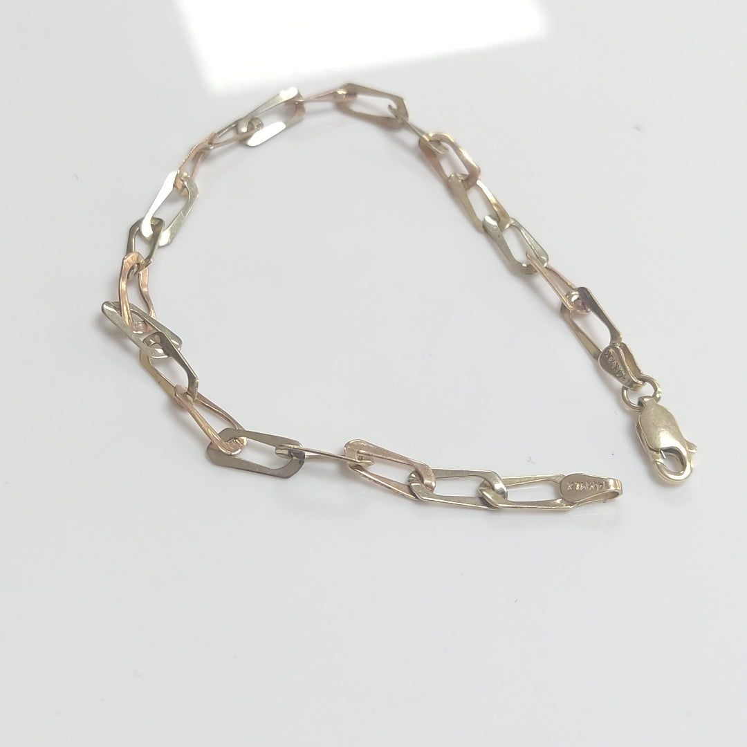 PULSERA ORO 14 K 3.6 GRMS (SEMINUEVO)