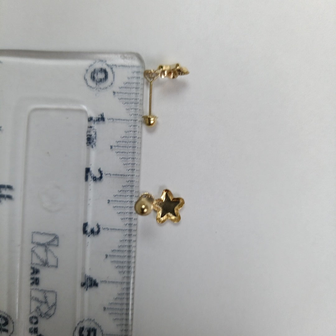 BROQUELES BROQUEL FIG ESTRELLA C CIRCONIA 14K 0.2603 GR (NUEVO)