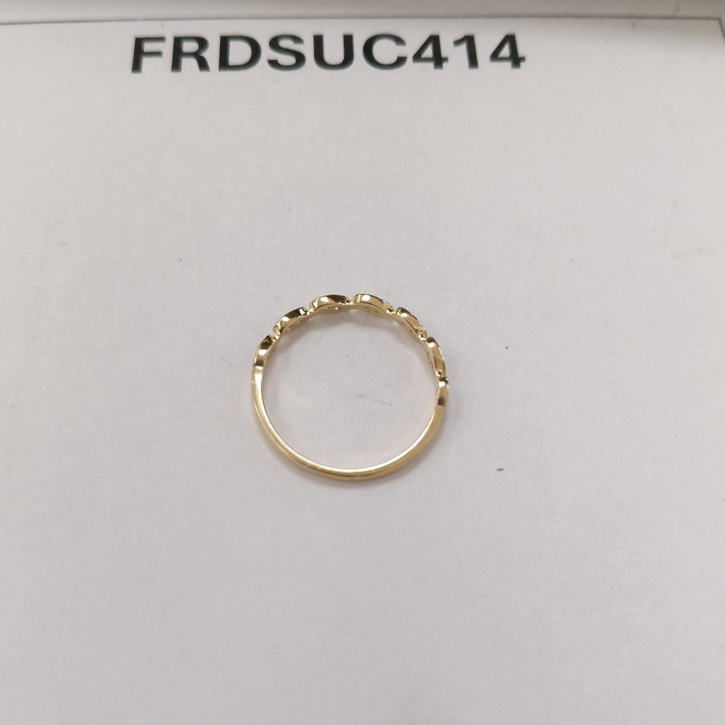 ANILLO ANILLITO FIG C CIRCONIAS 14K 6.5 TALLA 1.1 GR (NUEVO)
