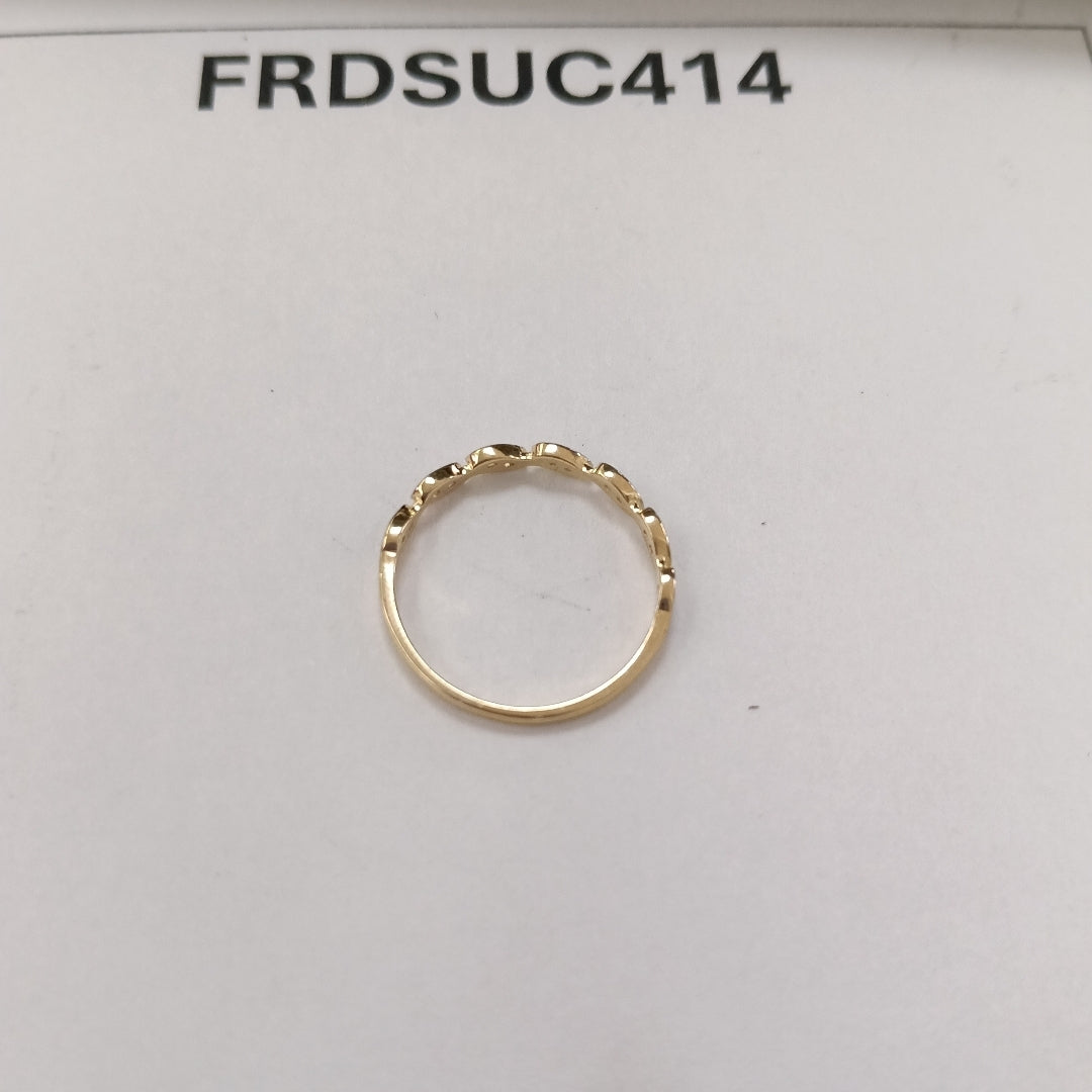 ANILLO ANILLITO FIG C CIRCONIAS 14K 6.5 TALLA 1.1 GR (NUEVO)