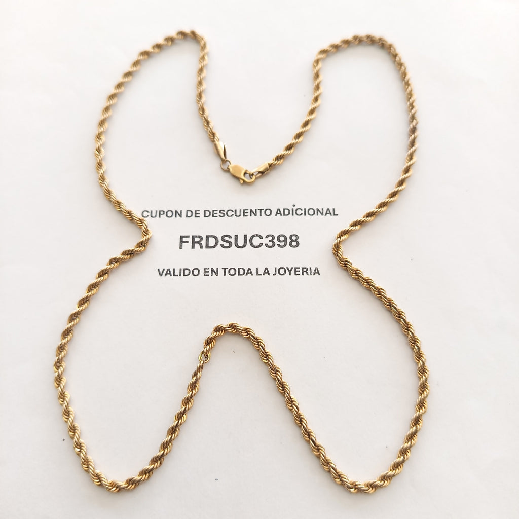 CADENA ORO 10 K 6.2 GRMS (SEMINUEVO)