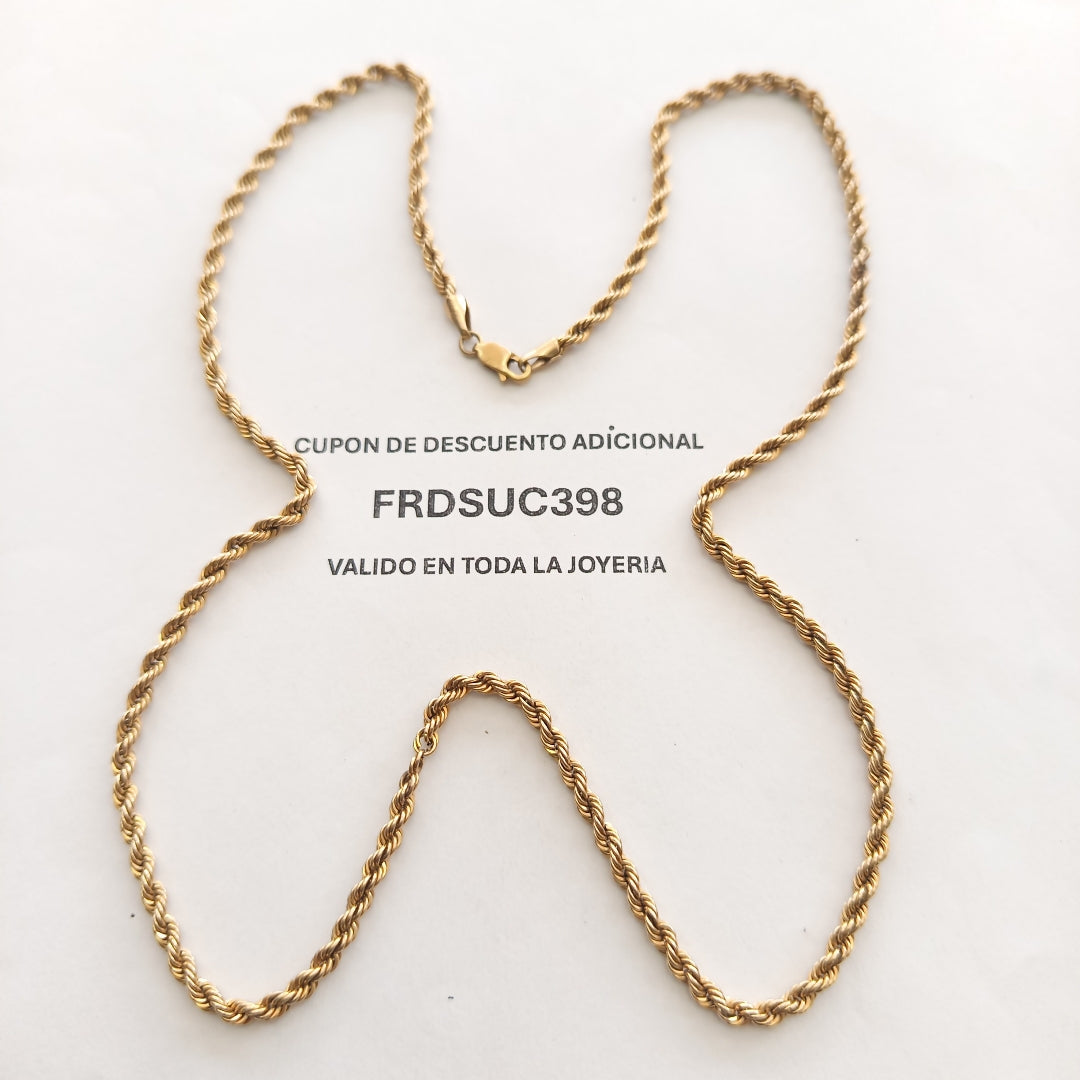 CADENA ORO 10 K 6.2 GRMS (SEMINUEVO)