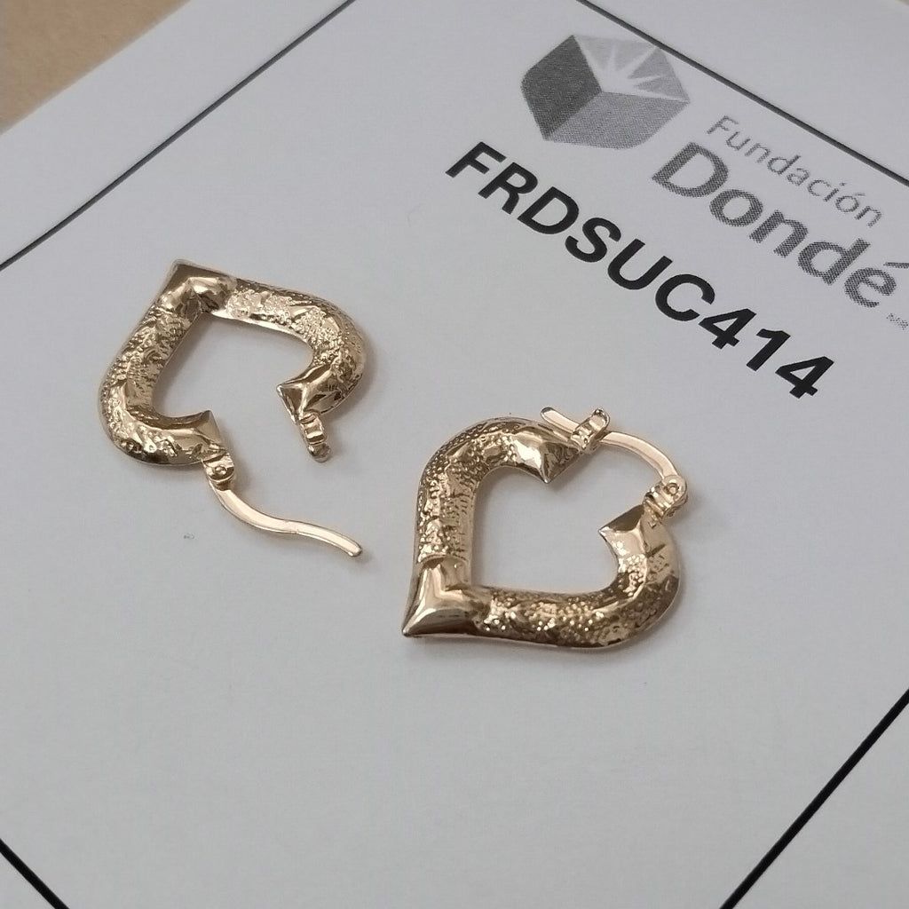 ARETES ARRACADAS 14K 1.8 GR (NUEVO)