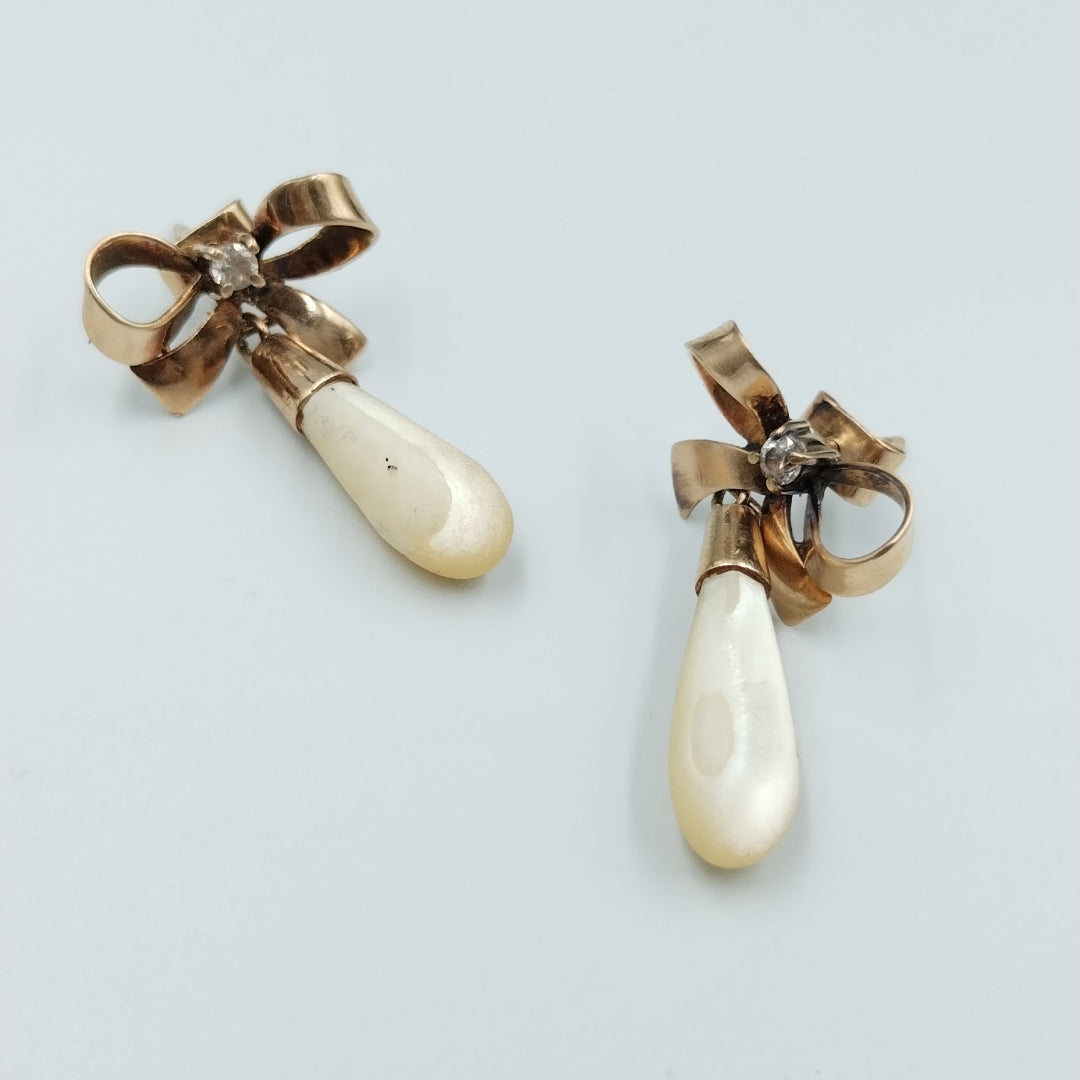 BROQUELES PAR ORO 14 K 5.8 GRMS (SEMINUEVO)