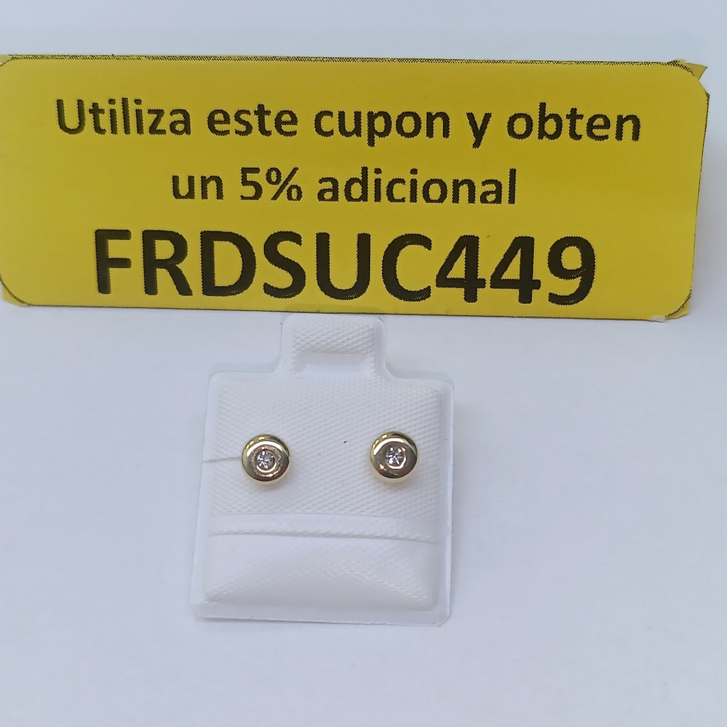 BROQUELES BROQUEL C CIRCONIA 14K 0.27 GR (NUEVO)