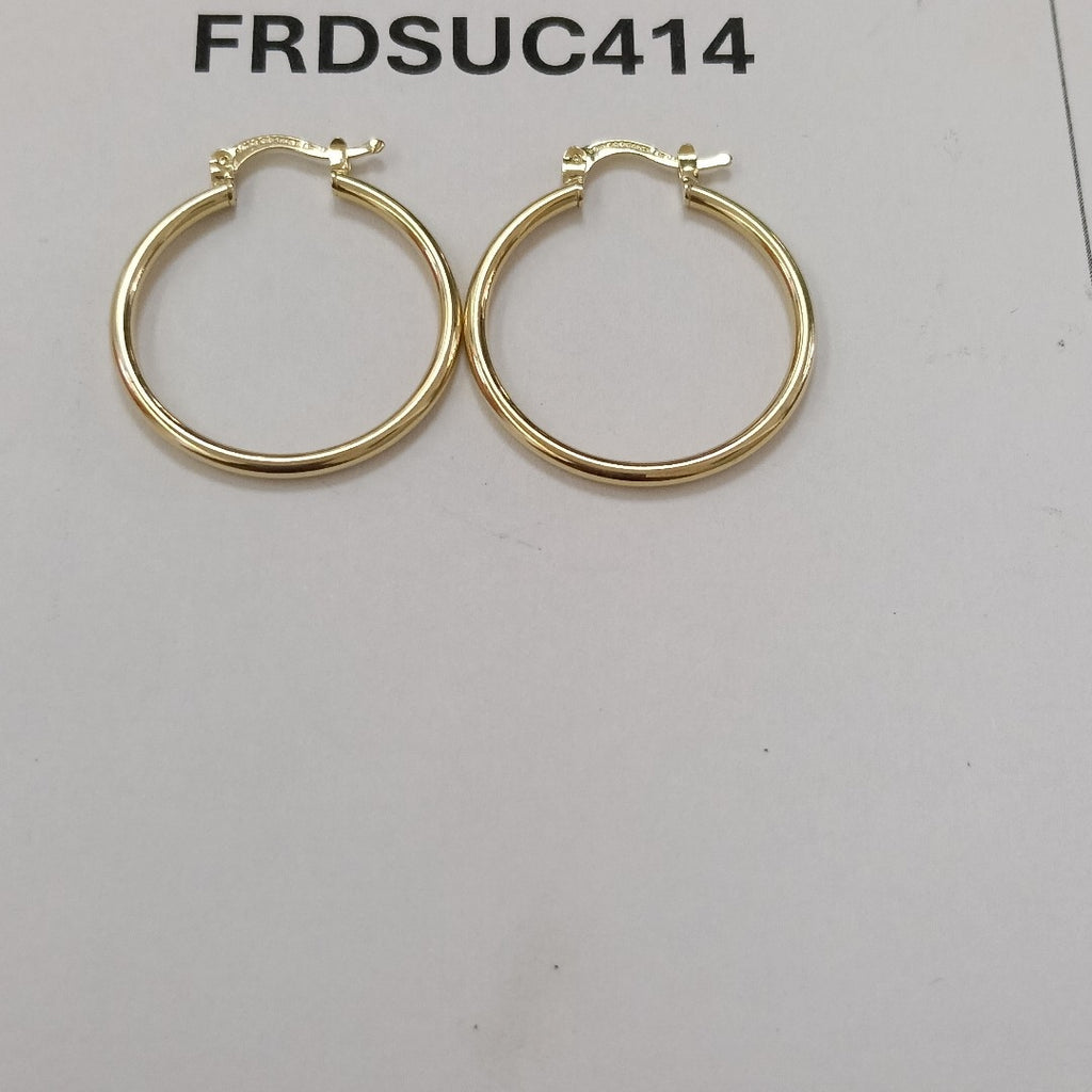 ARETES TEJIDO ARRACADAS LISAS 14K 1.5 GR (NUEVO)