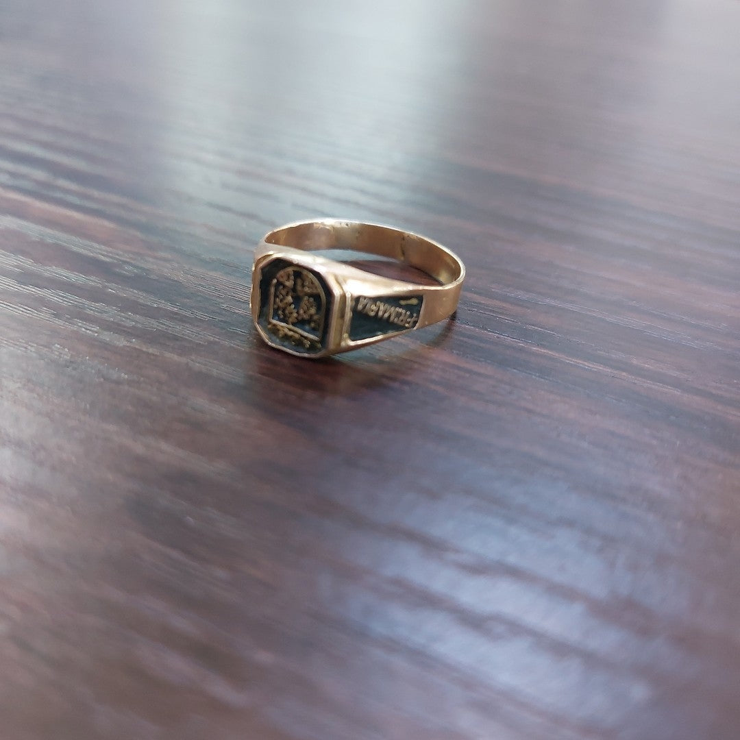 ANILLO DE GRADUACIÓN ORO 8 K 3 GRMS (SEMINUEVO)