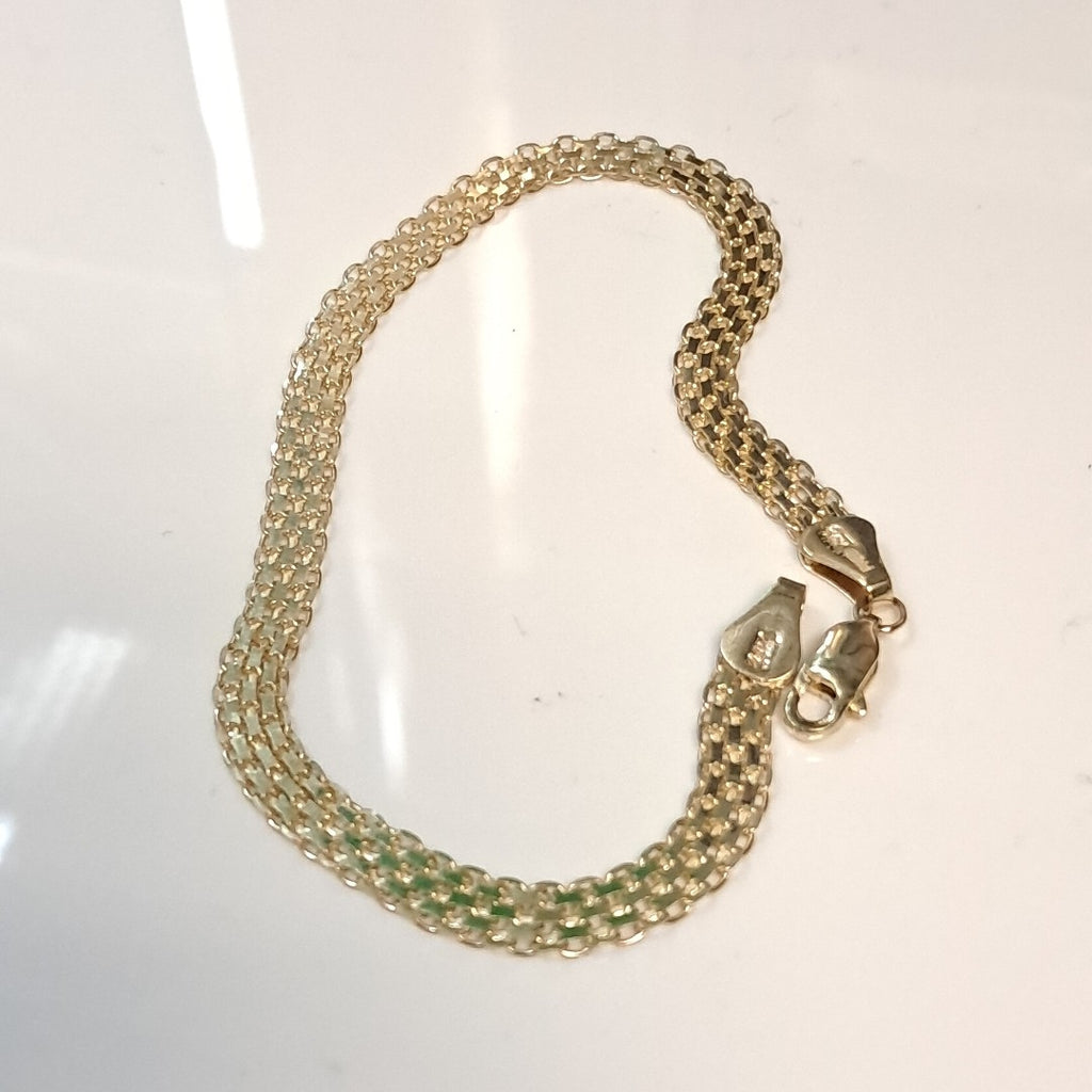 PULSERA ESPECIAL 14K 21 CM 5.1 GR (NUEVO)