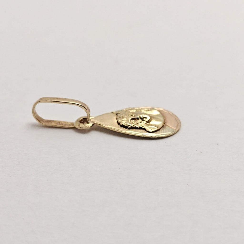 MEDALLA RELIGIOSA ORO COMBINADO 14 K 0,80 GRMS (SEMINUEVO)