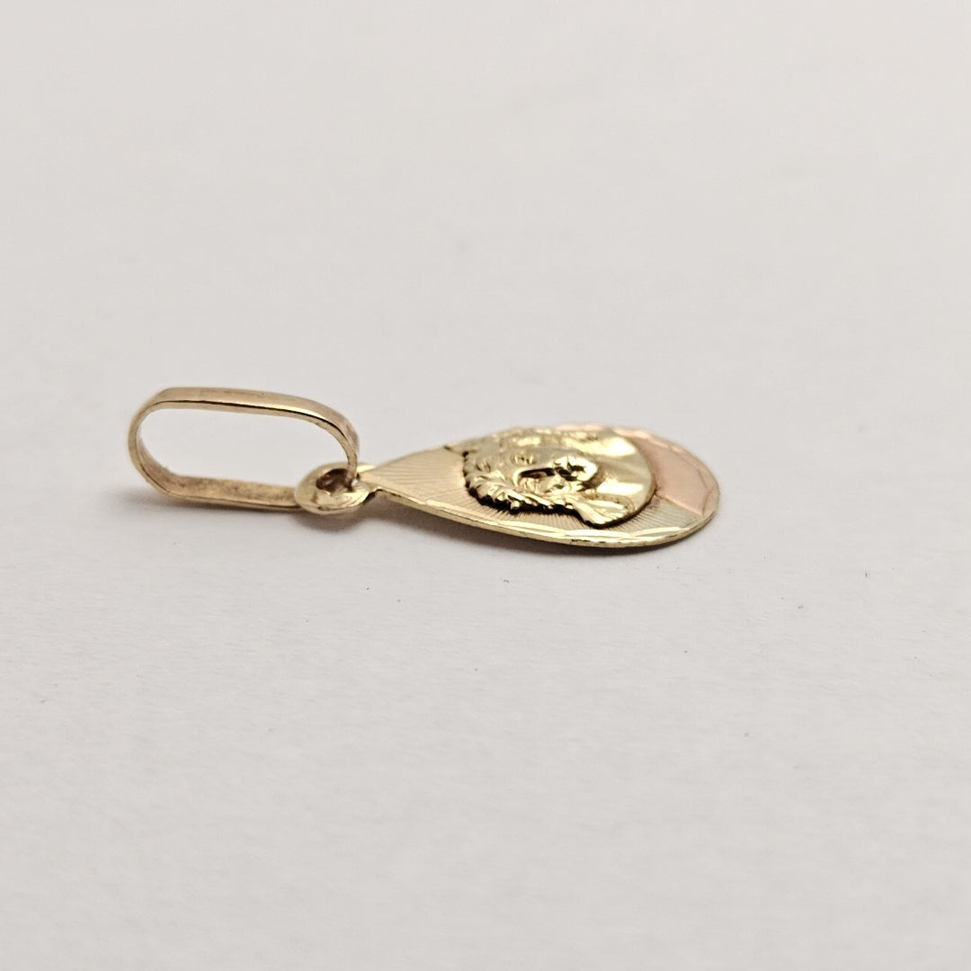 MEDALLA RELIGIOSA ORO COMBINADO 14 K 0,80 GRMS (SEMINUEVO)
