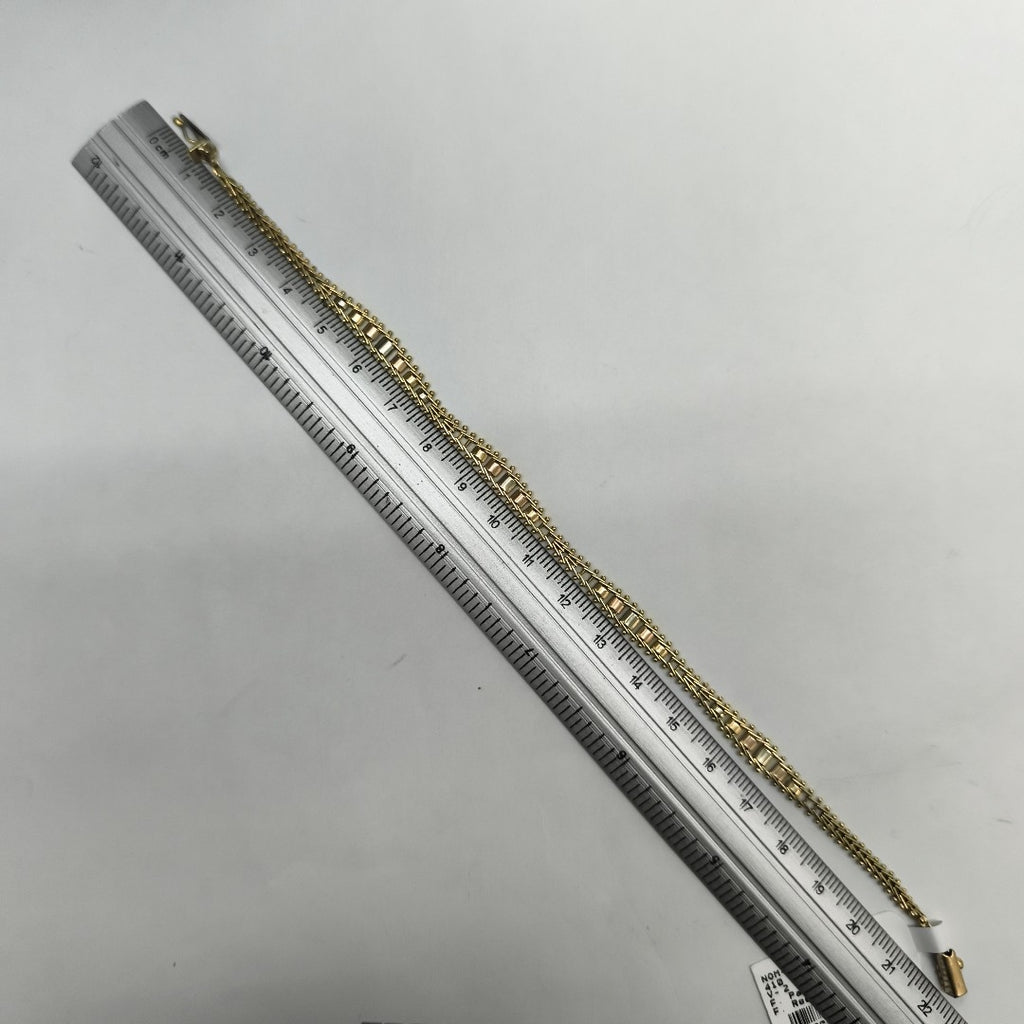 PULSERA ORO COMBINADO 10 K 7,00 GRMS (SEMINUEVO)