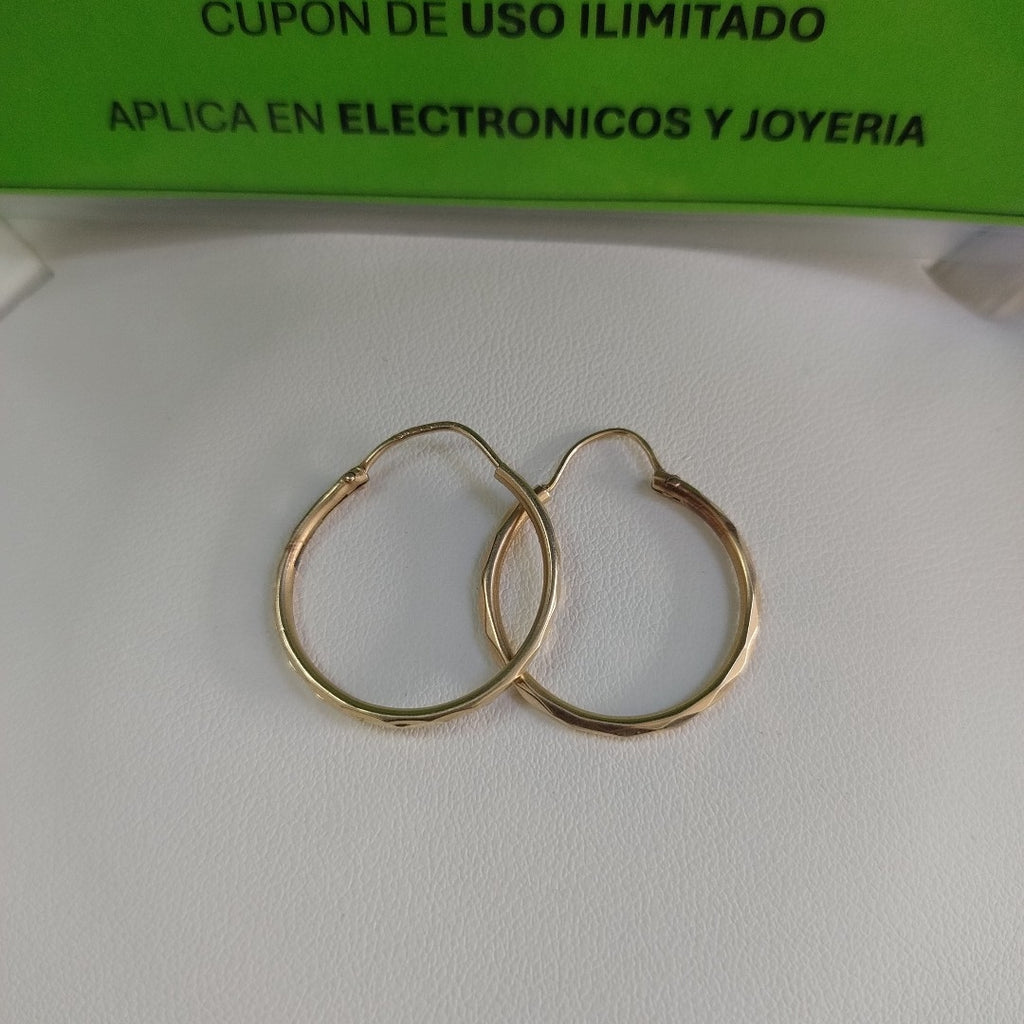 ARRACADAS PAR ORO 14 K 1.6 GRMS (SEMINUEVO)