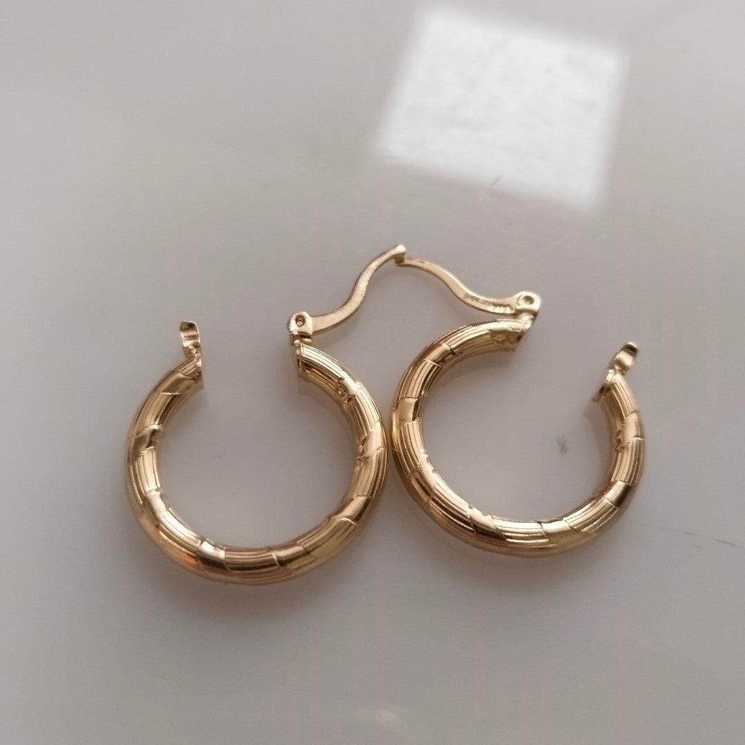 ARETES ARRACADAS 14K 2.7 GR (NUEVO)