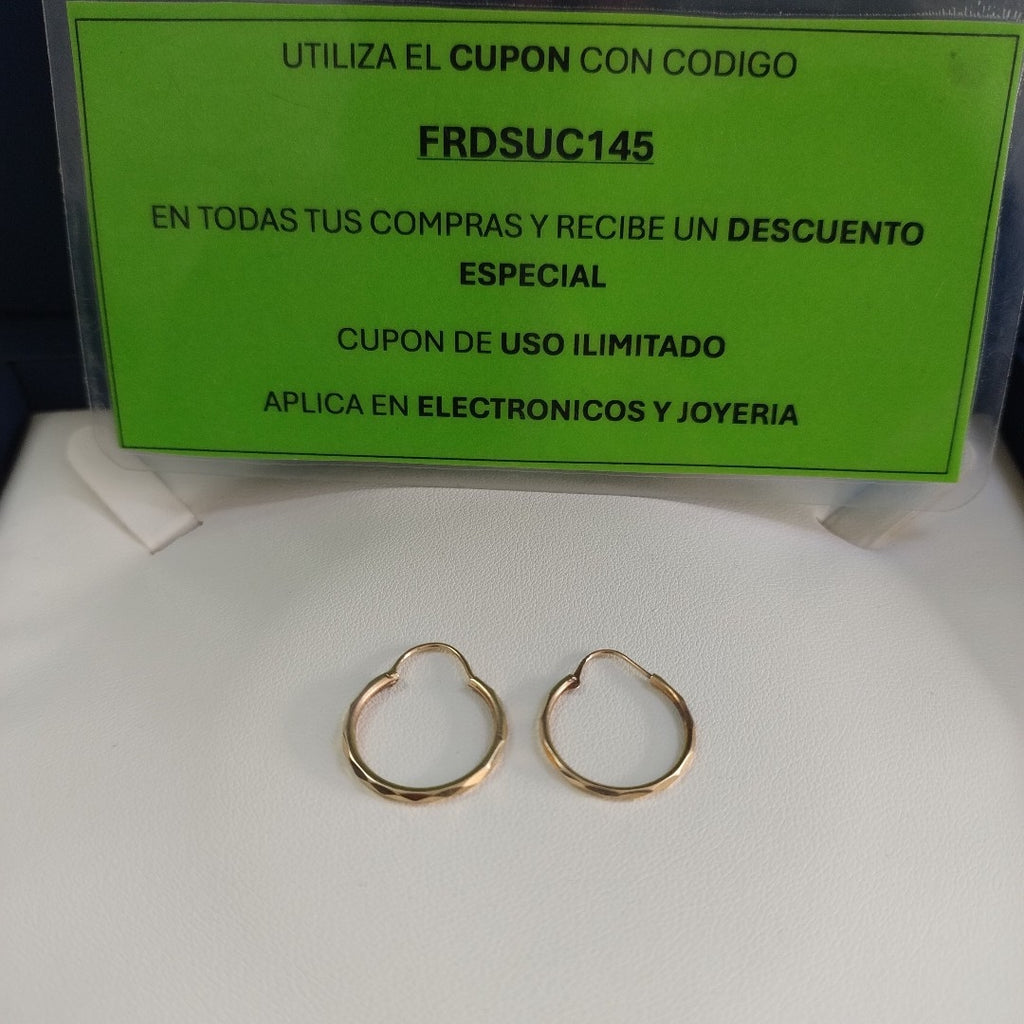 ARRACADAS PAR ORO 10 K 1.1 GRMS (SEMINUEVO)