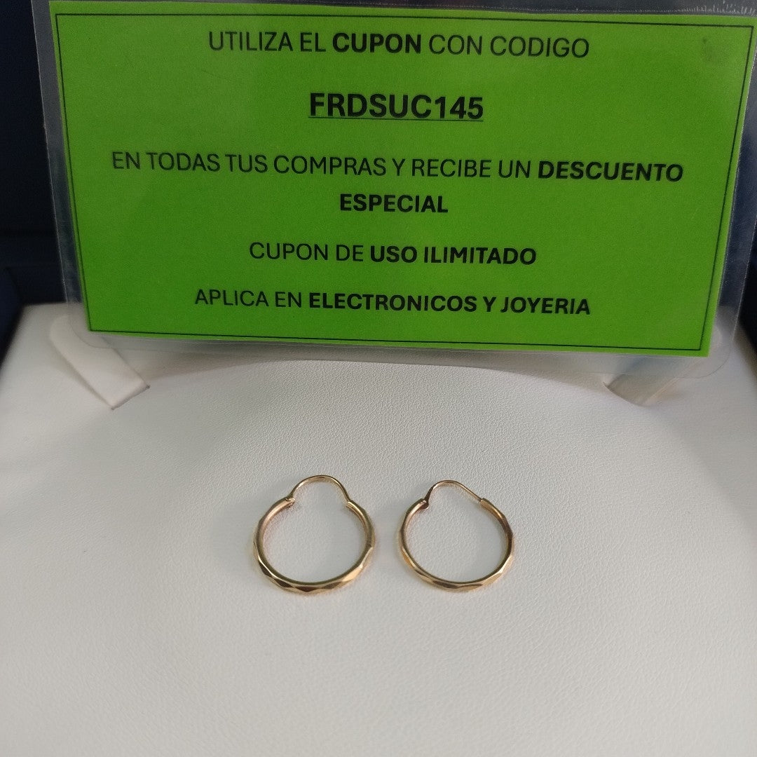 ARRACADAS PAR ORO 10 K 1.1 GRMS (SEMINUEVO)