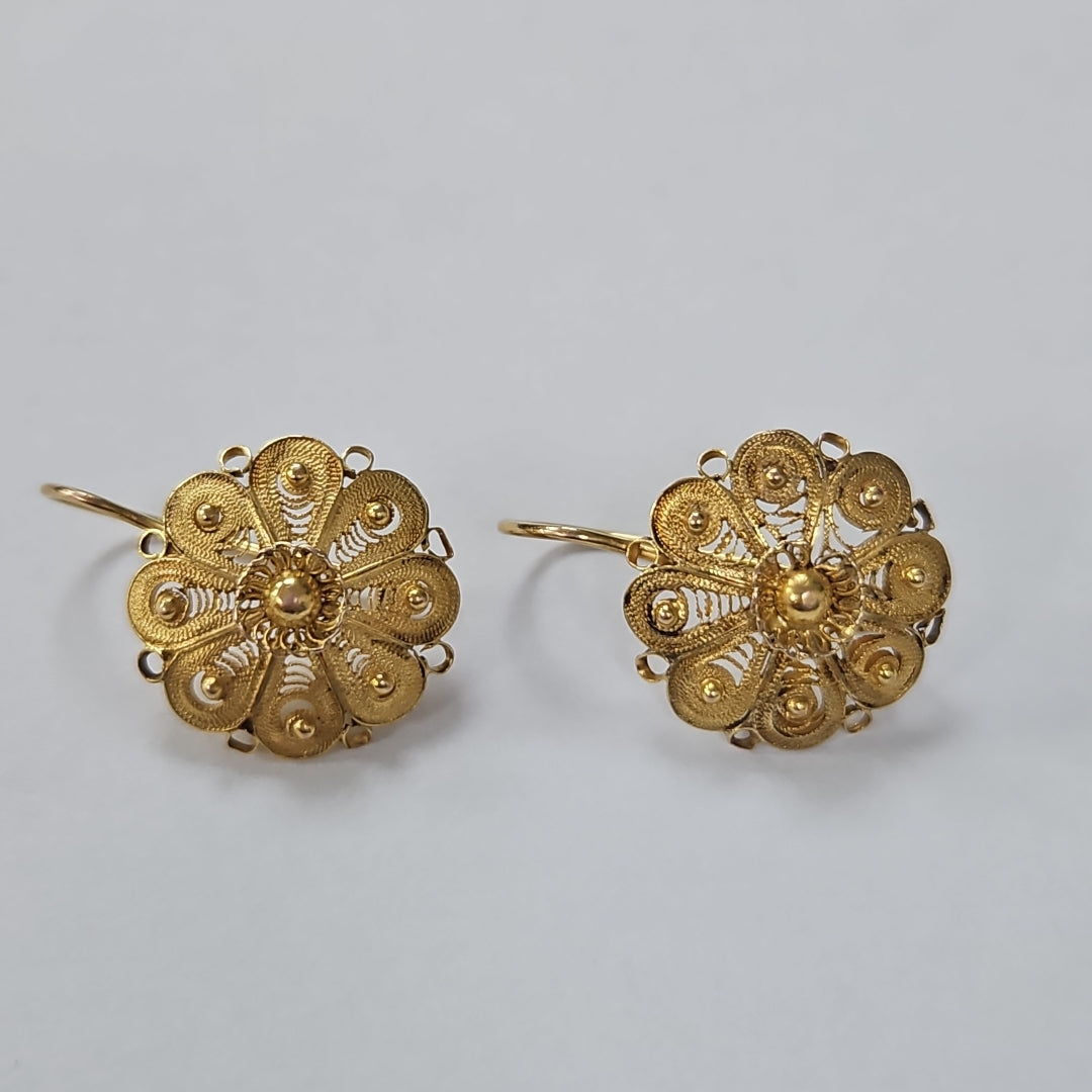 ARETES PAR ORO 10 K 3.3 GRMS (SEMINUEVO)