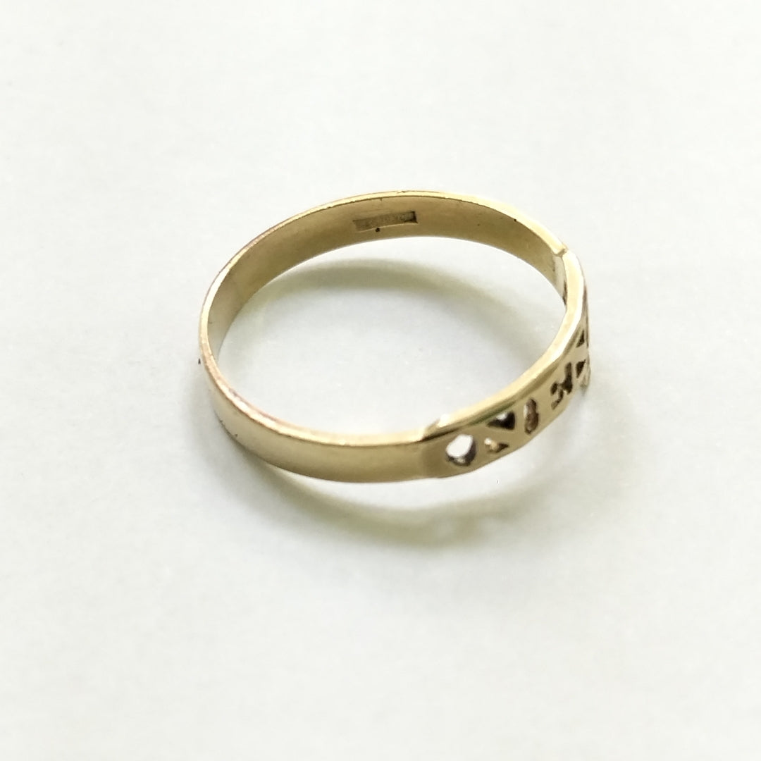 ANILLO ORO 10 K 1,10 GRMS (SEMINUEVO)