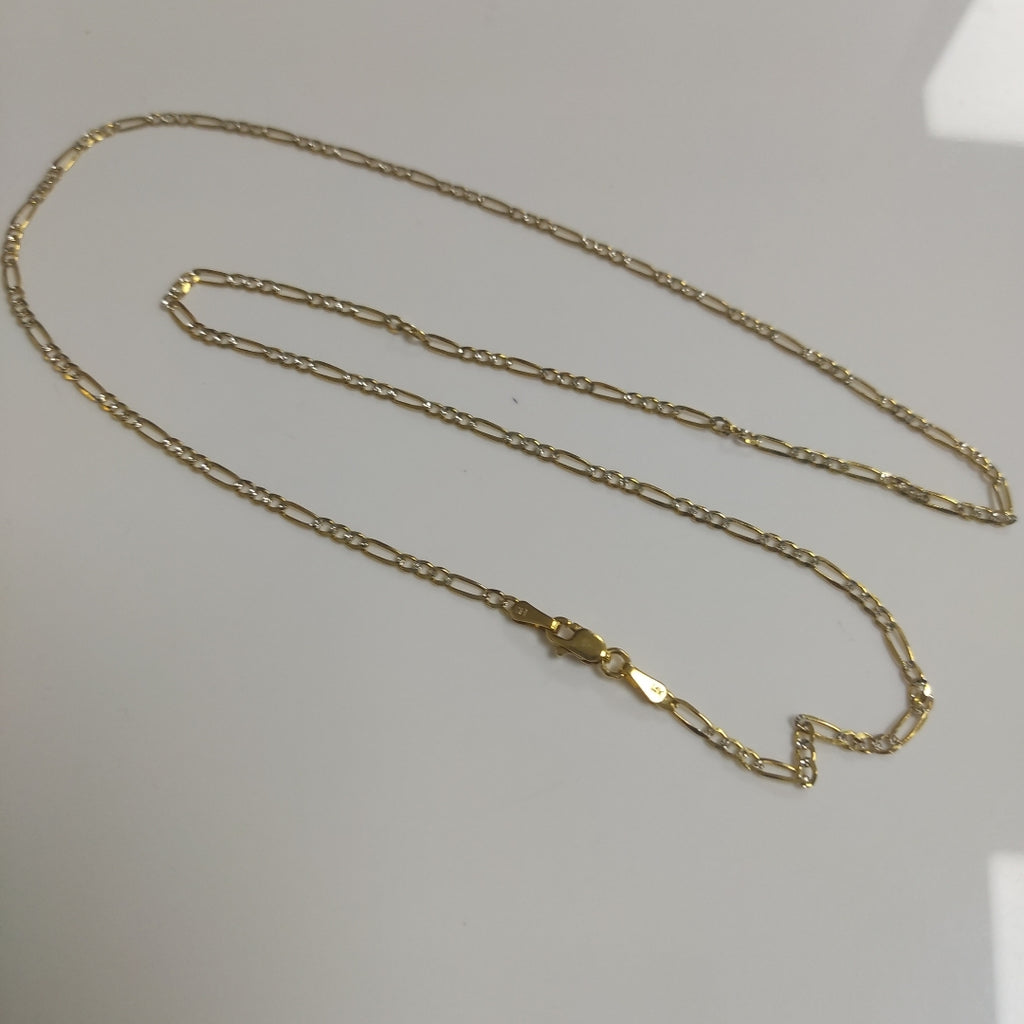 CADENA 3X1 DIAMANTADA 14K 55 CM 4.6 GR (NUEVO)