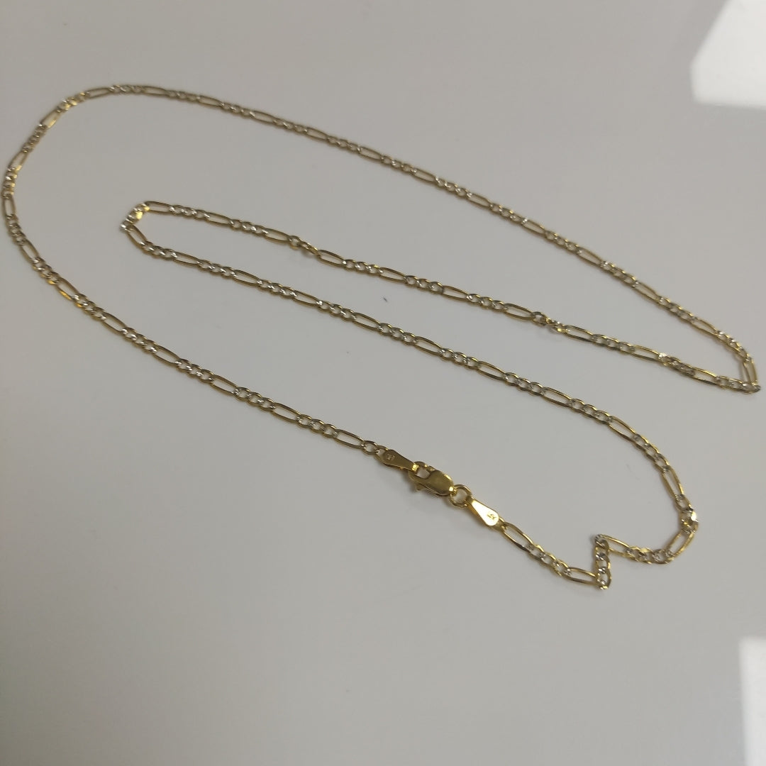CADENA 3X1 DIAMANTADA 14K 55 CM 4.6 GR (NUEVO)