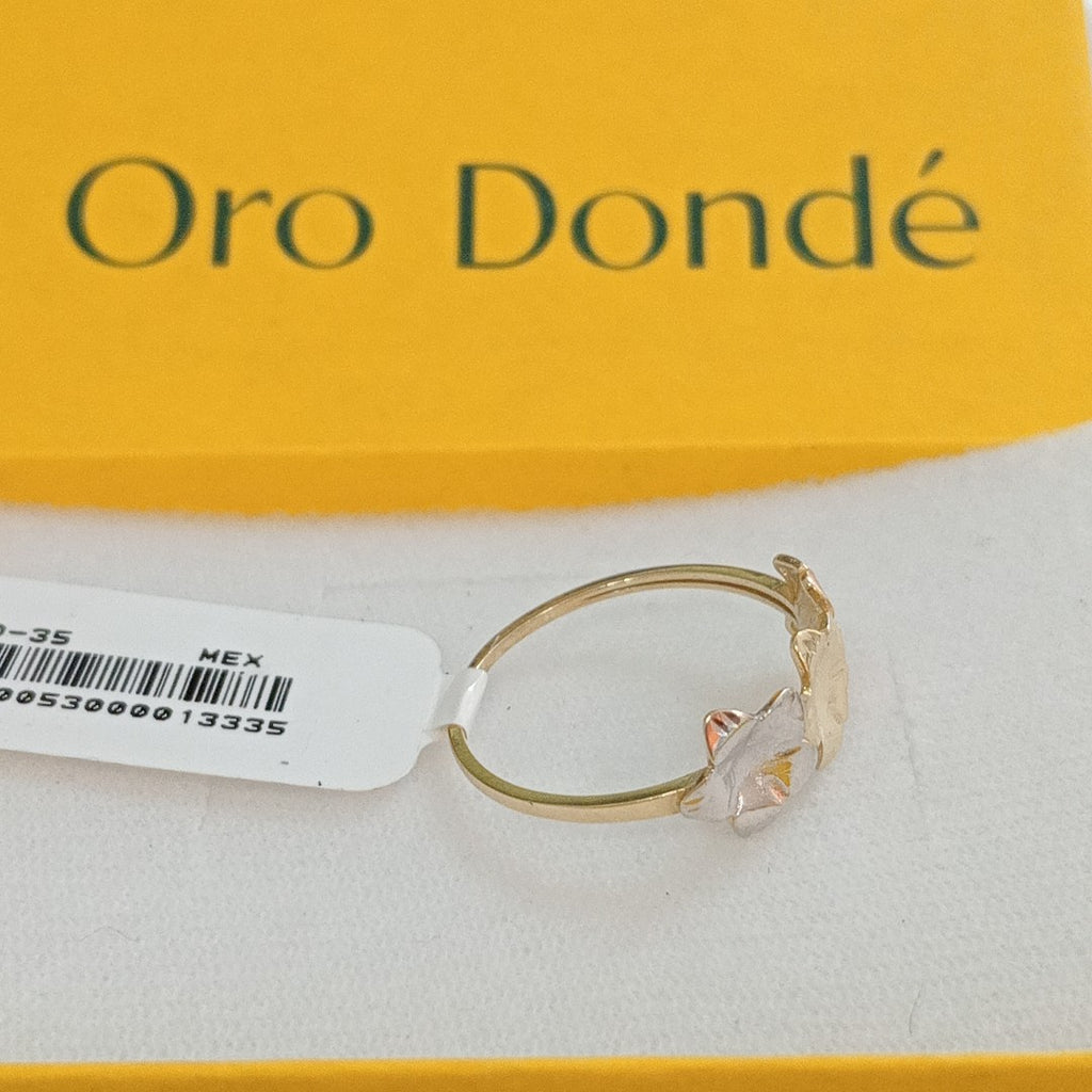 ANILLOS ANILLITO FIG FLORES 10K TALLA 9 1.3 GR (NUEVO)