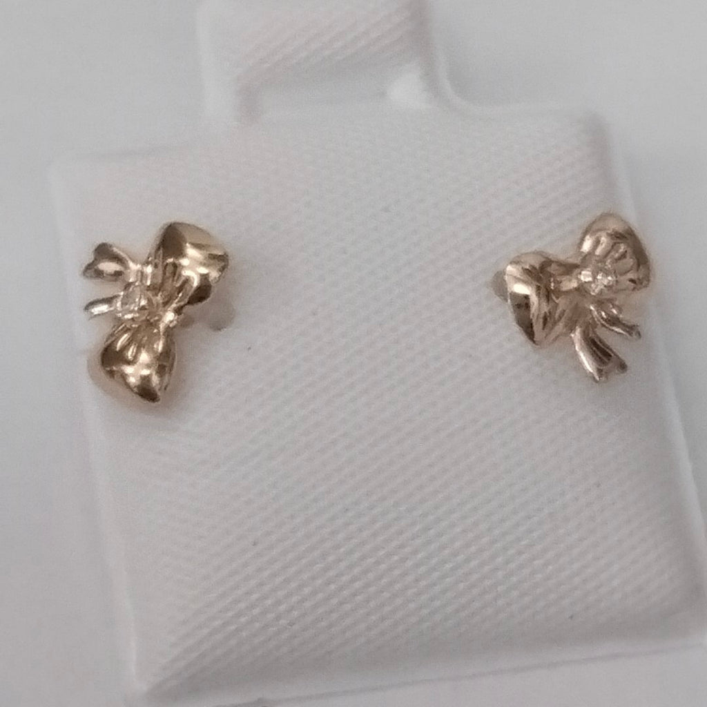 BROQUELES BROQUEL FIG MOÑO C CIRCONIA 14K 0.2441 GR (NUEVO)