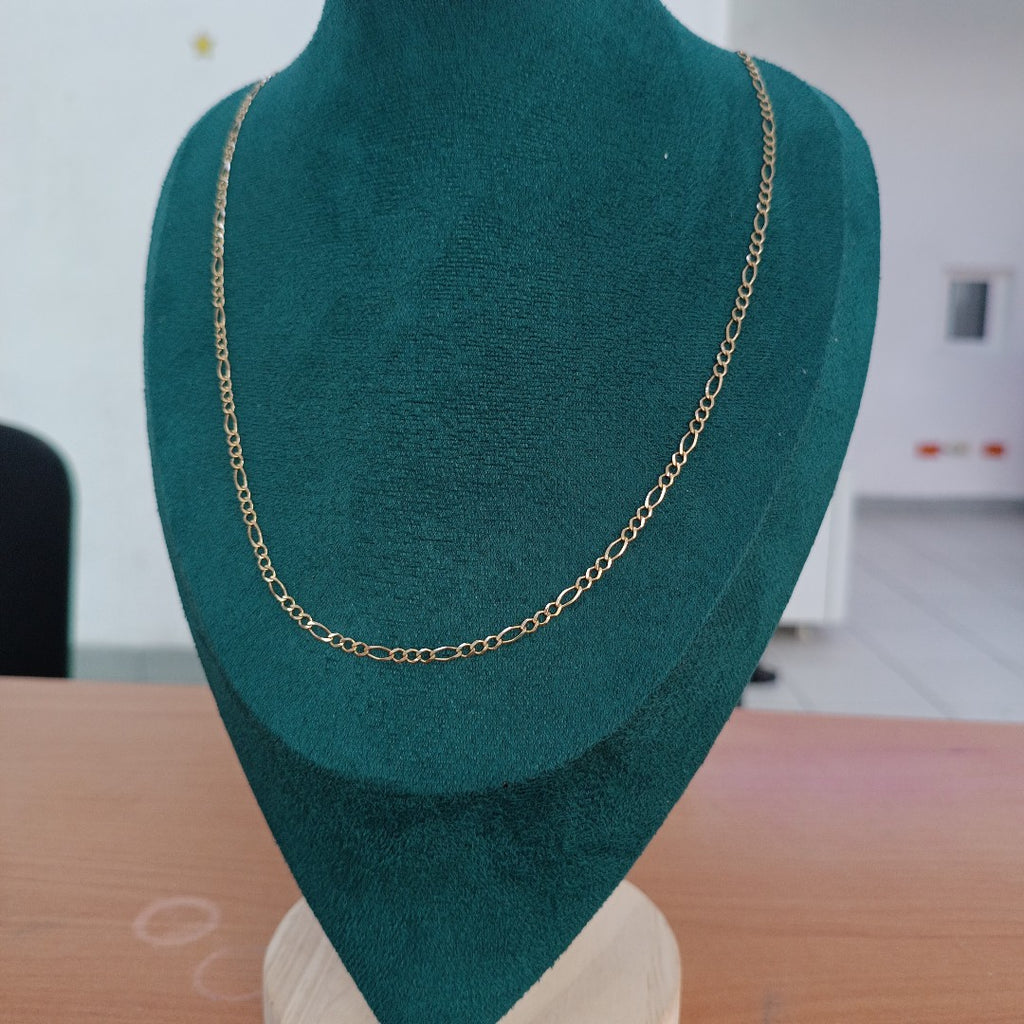CADENAS TEJIDO 3X1 ORO 10K 55 CM 4.2 GR (NUEVO)