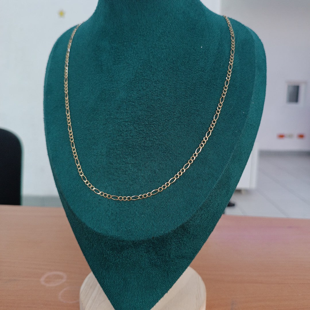 CADENAS TEJIDO 3X1 ORO 10K 55 CM 4.2 GR (NUEVO)