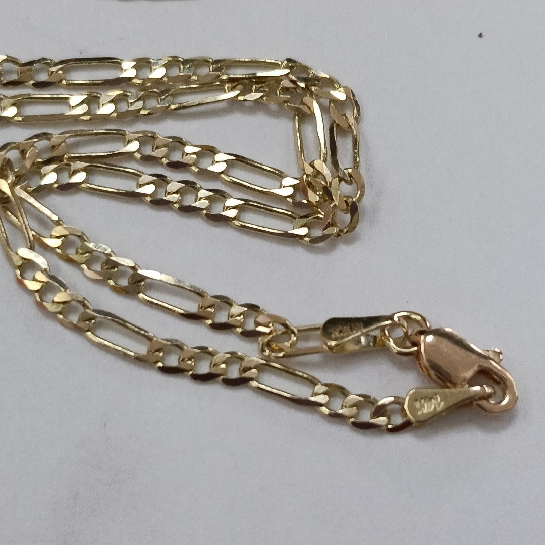 CADENA 3X1 14K 55 CM 5 GR (NUEVO)