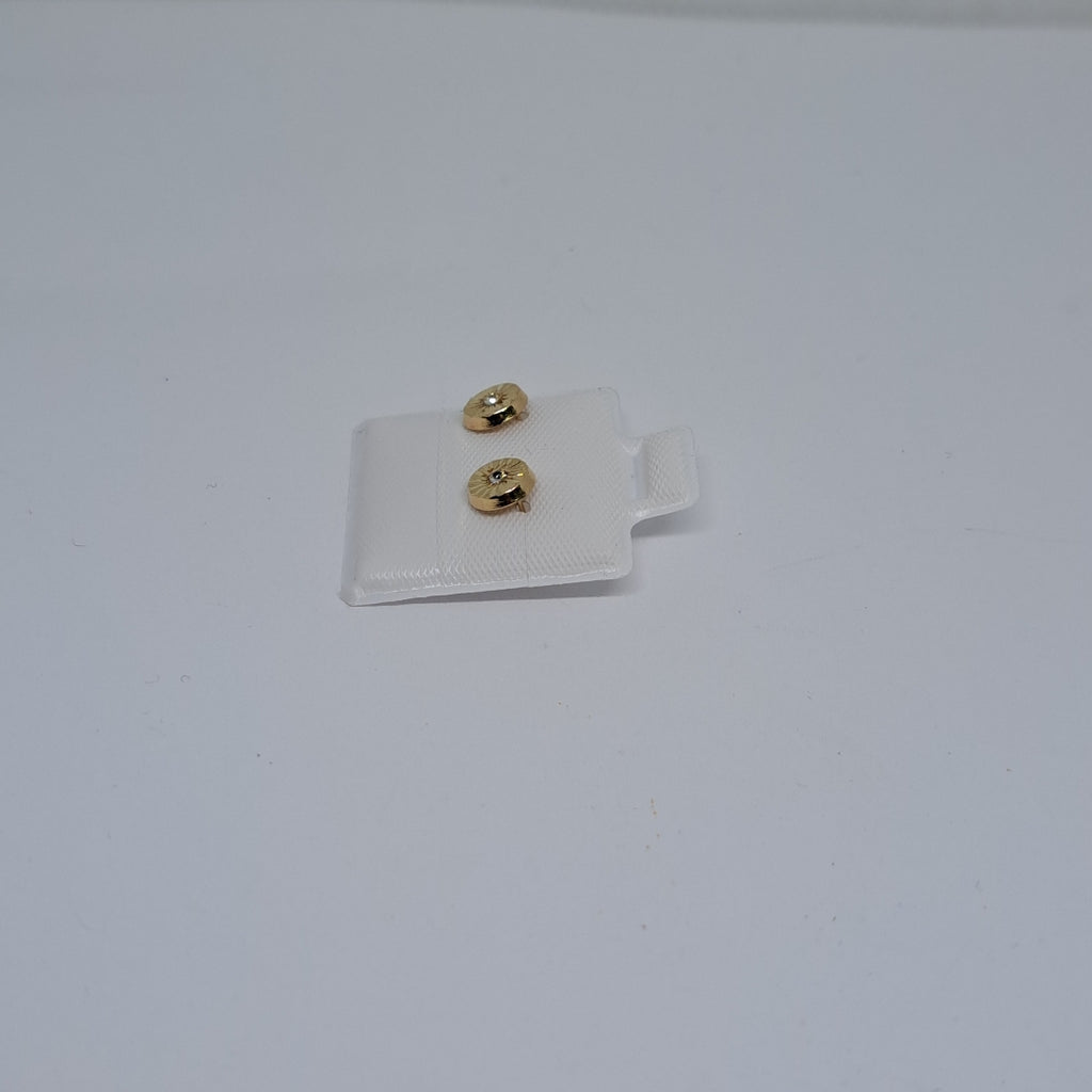 BROQUELES BROQUEL FIG BOTON C CIRCONIA 14K 0.2916 GR (NUEVO)