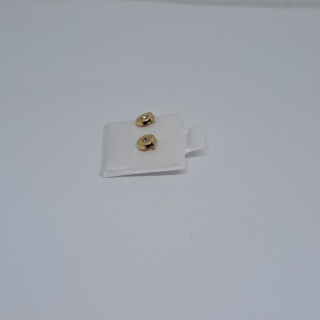 BROQUELES BROQUEL FIG BOTON C CIRCONIA 14K 0.2916 GR (NUEVO)