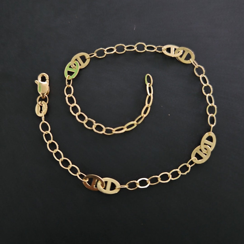 PULSERA ESPECIAL 14K 21 CM 1.9 GR (NUEVO)
