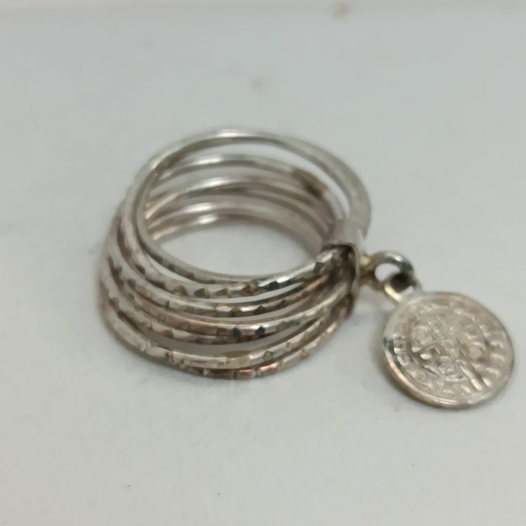 SEMANARIO DE ARGOLLAS PLATA 4,50 GRMS (SEMINUEVO)